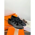 Hermes 2025SS Spring/Summer Collection 🔍 Khea Cut-Out Derby Shoes - Lace-Up Loafers w/ Imported Double-Layer Lambskin - Image 16