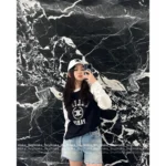 CELINE 25SS Early Fall Collection 🐼 Women's Color-Block Logo Cotton Long-Sleeve Tee - Round Neck Pullover Top - Image 10