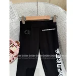 CHROME HEARTS 2025 Must-Have Early Fall Base Layer 🔎 Print Logo Leggings / Shark Hem Pants - Versatile "Spicy Girl" Fit - Image 2