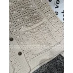 LOROPIANA LP Light Luxury Hollow-Out Cashmere Cardigan 🐑 Runway-Grade Artisanal Knitwear - Image 2