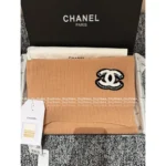 Chanel 25B Fall/Winter Collection ❄️ Towel-Embroidered Logo Set - 100% Kashmir Cashmere Scarf/Beanie/Gloves - Image 8