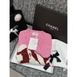 Chanel 2024N Coco Neige Ski Collection ❄️ Snow Mountain Sweater - Color-Block Jacquard Logo Pullover 🏔️ - Image 14