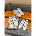 Louis Vuitton Premium 2025 Summer Couple Trainer Sneakers ✨ Embroidered Badge Detail - Gift Box Packaging - Image 4