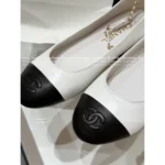 Chanel 2025B Early Fall Collection 🐼 Color-Block Mary Janes - Leather Chain Strap Two-Tone Pumps - Image 7