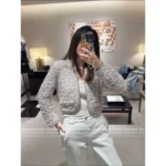 Chanel 2025B Early Fall Collection 🌈 Runway-Grade Colorful Tweed Jacket - Heavyweight Bouclé Knit w/ Crystal-Edge Buttons - Image 17