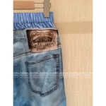 ACNE STUDIOS 25 Early Fall Collection 👖 Layered Two-in-One Washed Jeans - Enzyme Gradient "Spicy Girl" Denim - Image 13