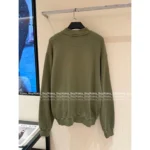 ACNE STUDIOS 2025 Autumn Collection 🍵 Classic 1996 Vintage Baseball Jacket - Matcha Green Retro Zip-Up w/ Distressed Logo - Image 6