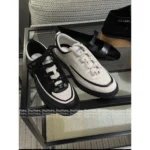 Chanel 2025B Fall/Winter Collection 🔎 Classic Quilted Panda 🐼 Black & White Color-Block Platform Sneakers 👟 - Chunky Lift Sole - Image 13