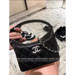 Chanel First Stock Available! 2025B Crystal Star Logo Caviar Leather Box Bag - Multi-Way (Handheld/Crossbody) - Image 13