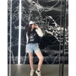 CELINE 25SS Early Fall Collection 🐼 Women's Color-Block Logo Cotton Long-Sleeve Tee - Round Neck Pullover Top - Image 9