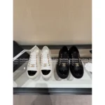 Chanel 2025B Early Fall Collection 🔍 Platform Biscuit Sneakers - Metallic Logo & Color-Block Design (3 Colors) - Image 23