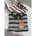 LOROPIANA 2025SS Early Fall Collection 💰 "Old Money" Striped Cashmere Cardigan - Crew Neck Logo Knit w/ Timeless Silhouette - Image 12
