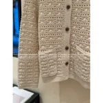 LOROPIANA LP Light Luxury Hollow-Out Cashmere Cardigan 🐑 Runway-Grade Artisanal Knitwear - Image 15