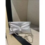 Chanel 2025SS Spring/Summer Collection 💫 Pearl-Accordion Evening Bag - Detachable Chain Multi-Way clutch - Image 6