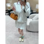 miumiu 25 Fall Collection 🤍 Cream Terry Cloth Set - Jacket & Skirt Lounge Coord - Image 2