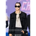 Chanel 2025A Haute Atelier Collection 🆕 Wang Yibo Inspired Blazer - Knitted Tweed Jacket with Frog Buttons - Image 4