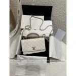 Chanel 2025S Sakura Pink Collection 🌸 Trendy CC Chain Bag - Heavy Crystal Letter Logo & Handle ⛓️ - Image 10