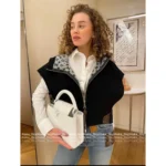 Louis Vuitton 2025SS Early Fall Collection 🐻 Wool Blend Hooded Vest - Jacquard Logo Cape Top with Notch Collar - Image 12