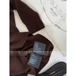 Prada 2025SS Early Fall Collection 🤎 Cashmere Blend Long Cardigan - Slim-Fit Cafe-Au-Lait Knit Open Front - Image 10