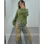 ACNE STUDIOS 1996 Series New Colorway 🆕 Round Neck Logo Tee - Cotton Short/Long Sleeve Shirt - Image 5