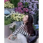 Dior 2025 Early Autumn Collection 🔍 Celebrity-Inspired Knitwear - Cashmere/Silk Blend Diagonal Stripe Sweater - Image 7