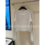 Acne Studios🤍 25SS Early Fall Collection - Women’s Bow-Tie Wool Cardigan w/ Pocket - Image 13