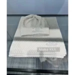 Chanel 2024N Ski Collection 🖤 Heavyweight Cashmere Scarf / Knit Beanie with Metallic Logo - Ultra Warmth & Face-Slimming Effect - Image 2