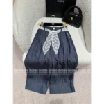 Chanel Vintage Exclusive Keep Edition ☑️ ©️©️ High-Waisted Wide-Leg Jeans - Adjustable Ribbon Belt & Retro Denim - Image 11