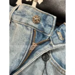 CHROME HEARTS 2025SS Spring/Summer Collection 🌈 Rainbow Cross Logo Jeans - High-Waisted Slimming Wide-Leg Pants 👖 - Image 14