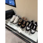 Chanel 2025B Fall/Winter Collection 🔎 Classic Quilted Panda 🐼 Black & White Color-Block Platform Sneakers 👟 - Chunky Lift Sole - Image 2