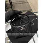 Chanel First Stock Available! 2025B Crystal Star Logo Caviar Leather Box Bag - Multi-Way (Handheld/Crossbody) - Image 12