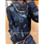 Hermes 2025 Fall/Winter Collection 🆕 Emblem Jacquard Cashmere Sweater - 100% Kashmir Wool w/ Round Neck & Signature Logo