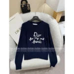 Dior 2025 Early Fall Collection ✨ Signature Letter Logo Round Neck Cashmere Sweater - Image 10