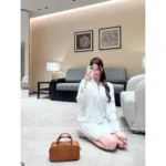 miumiu 25 Fall Collection 🤍 Cream Terry Cloth Set - Jacket & Skirt Lounge Coord - Image 12