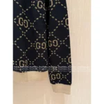 Gucci 2025SS Early Fall Collection ❕ Gold-Embroidered Cardigan - Color-Block V-Neck Knit Jacket - Image 4