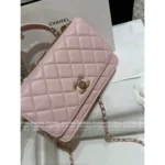 Chanel 2025S Sakura Pink Collection 🌸 Trendy CC Chain Bag - Heavy Crystal Letter Logo & Handle ⛓️ - Image 9