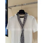 Louis Vuitton 2025SS Spring/Summer Collection 🩶 Women’s Tie-Neck Short-Sleeve T-Shirt - 100% Premium Cotton - Image 10