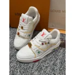 Louis Vuitton Premium 2025 Summer Couple Trainer Sneakers ✨ Embroidered Badge Detail - Gift Box Packaging - Image 2
