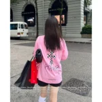 Chrome Hearts 2025SS Early Spring Collection 🎀 London Exclusive - Pink Sanskrit Print Crewneck Tee - Image 9