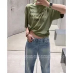 ACNE STUDIOS 1996 Series New Colorway 🆕 Round Neck Logo Tee - Cotton Short/Long Sleeve Shirt - Image 4