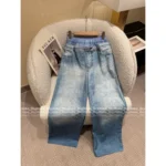 ACNE STUDIOS 25 Early Fall Collection 👖 Layered Two-in-One Washed Jeans - Enzyme Gradient "Spicy Girl" Denim - Image 11