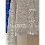 Acne Studios🤍 25SS Early Fall Collection - Women’s Bow-Tie Wool Cardigan w/ Pocket - Image 12