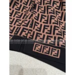FENDI 2025 Early Fall Collection 🤎 Women's Jacquard Knit Pullover - Round Neck Long Sleeve Wool Sweater - Image 7