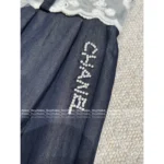 Chanel Vintage Exclusive Keep Edition ☑️ ©️©️ High-Waisted Wide-Leg Jeans - Adjustable Ribbon Belt & Retro Denim - Image 10