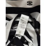 CELINE 25SS Spring/Summer Collection ☑️ Women's Classic Black & White Cotton Tee - Embroidered Letter Logo Short-Sleeve T-Shirt - Image 4