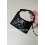Chanel First Stock Available! 2025B Crystal Star Logo Caviar Leather Box Bag - Multi-Way (Handheld/Crossbody) - Image 11