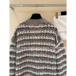 Chanel 2025B Early Fall Collection 🤎 Color-Block Cardigan - V-Neck Relaxed Fit w/ Cashmere/Wool/Mohair-Silk Blend - Image 7