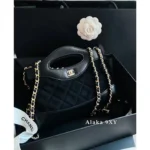 Chanel 2025P Spring/Summer Collection 🌸 Sakura Pink 31 Nano Chain Bag - Genuine Suede w/ Multi-Way Strap & YKK Hardware (Gift Box Packaging) ⛓️ - Image 15