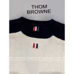 THOM BROWNE 2025SS Early Fall Collection 👧 Women's V-Neck Cardigan - Imported Lambswool & Cashmere Blend 🐑 - Image 2