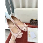 Dior 2025SS Lovely-D 3D Handmade Bow Silk Satin Ballet Flats 🩰 Lambskin Lining - Image 12